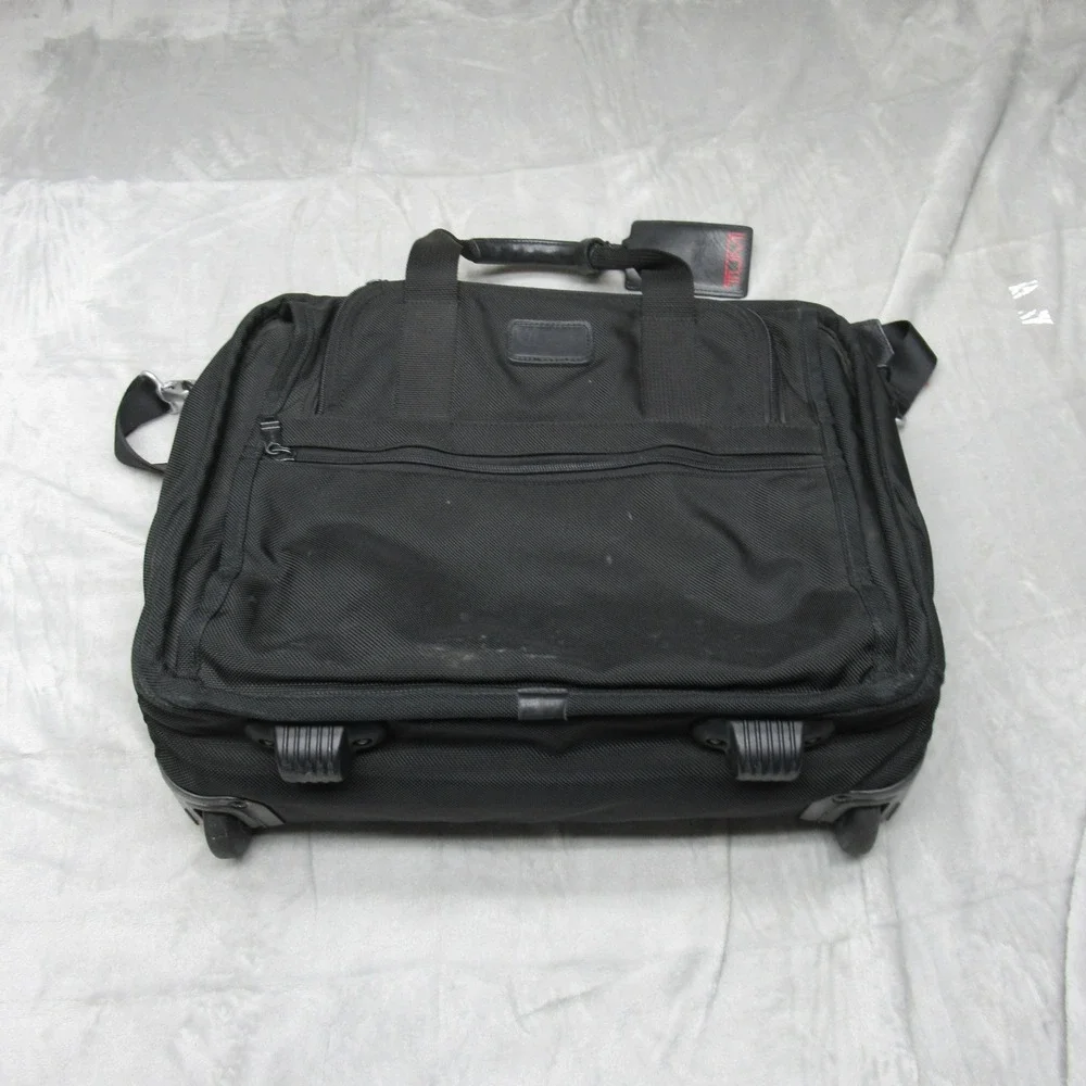 Tumi Briefcase Laptop Bag Ballistic‎ Nylon Wheeled Luggage Pad Expandable Handle